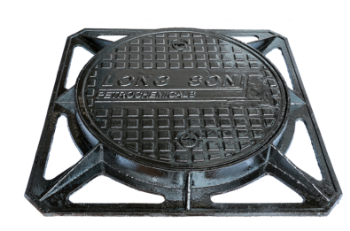 Manhole casting iron circle Municipal road nodular cover settlement prevention 800*900 garage rain high quality OEM ODM 1