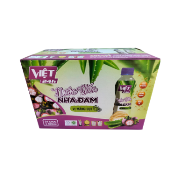 Wholesaler Aloe Vera Bird Nest Juice With Mangosteen Flavor Flavored Beverage Iso Packed In Box From Vietnam Factory 1