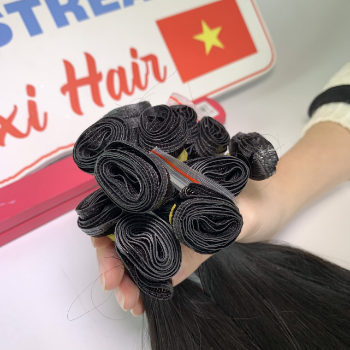 Genius Weft Color 1 Weft Human Hair Extensions Private Label Virgin Hair Beauty And Personal Care Made In Vietnam 4