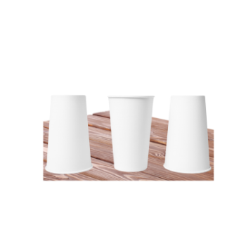 White Paper Cups 18oz/ 520ml Disposable Paper Cup Hot Selling Recyclable Customized Packing Size & Logo Carton Box