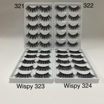 Wispy 7D 321 322 323 324 High Quality Professional Pre Made Fan Eyelashes From Vietnam Best Supplier   6