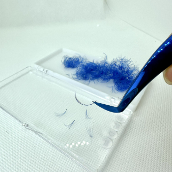 Color Eyelash 5D Volume Blue Volume 5D 6D Competitive Price Handmade Mink Beauty Packaging Tray Vietnam Manufacturer 9