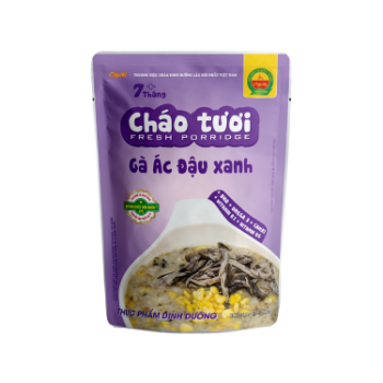 Black Chicken & Mung Bean Fresh porridge High Specification fresh ingredients ready to eat ISO HACCP packing in bag from Asian