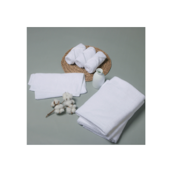 High Quality White Washcloth Cotton Plain Dyed Rectangle Pack In Box Made In Vietnam Chumy 6