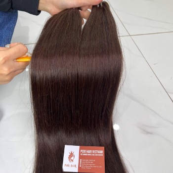 Machine Weft Natural Straight Hair Extensions Bulk Sale Virgin Hair Beauty And Personal Care From Vietnam Manufacturer 4