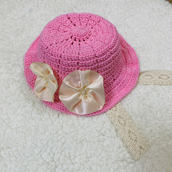 Cotton Bucket Hat Crochet Hat For Baby Girls Fast Delivery Top Favorite Product Soft Yarn Pretty Pattern Packing In Polybag 5