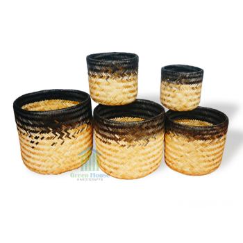 Rattan plant pots High Quality rattan planter pot stand Rattan flower pot Customized Service From Vietnam 4