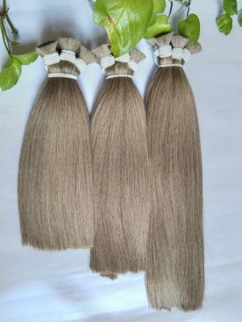 Bulk Hair Extensions OEM Service 100% Human Vietnamese Hair Virgin Raw Hair Machine Double Weft 8