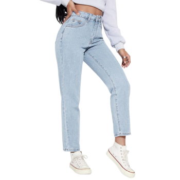 Baggy Jeans High Quality Anti-Static 95%Cotton Skinny Stonewashed Wash women's bootcut jeans Made In Vietnam Supplier 5