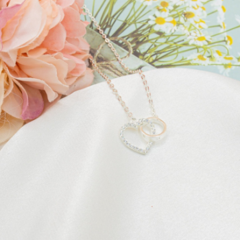 925 Sterling Silver Fine Jewelry High Fashion Cubic Zirconia Diamond Heart Layer Pendant Necklace For Woman Made in Vietnam 6