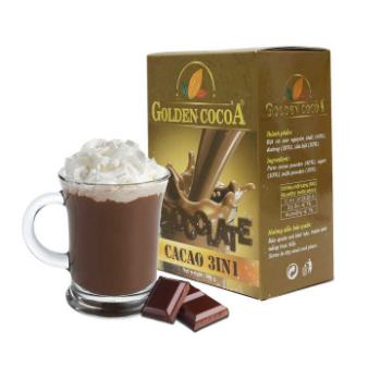 OEM, ODM, Private label "Golden cacao"- Chocolate Flavor Instant cocoa 3in1 - Chocolate drinks - HucaFood Brand 3