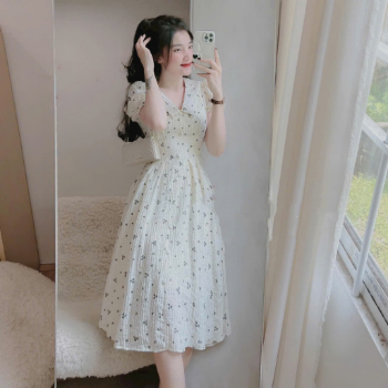 Good Quality Foam Floral Dress Green Vina Custom Size ODM Packed In Bag Vietnam Manufacturer 2024 5