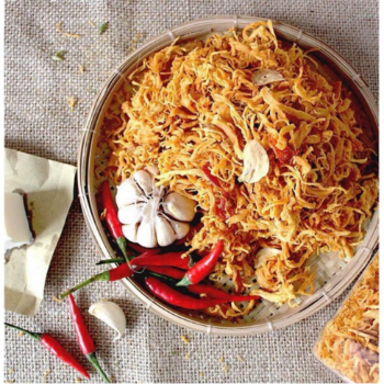 Dried shredded chicken with butter and garlic sauce Competitive Price No Added Color Using For Food Packing In Bag from Vietnam