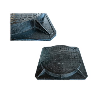 Manhole casting iron square Municipal road nodular cover settlement prevention 800*900 garage rain OEM ODM from Viet Nam 6