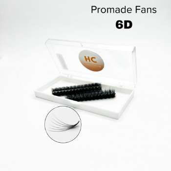 6D Promade 500 Fans full strip eyelashes Good price Handmade using for beauty pack in tray or box from Vietnam Manufacturer 2