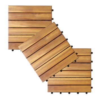 Vietnam Manufacturer 6 Slats Hardwood Deck Tiles Wholesale Good Price Solid Wood Special Customized Packed In Carton Box 1