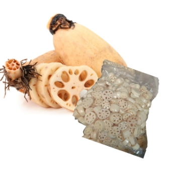 Delicious Top Selling Frozen Lotus Root IQF Sliced Shape November to February of next year Season 1