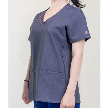 Scrubs Medical Scrubs Uniform Nurse Good Quality Shirt Well-priced WRAP Polybag Made in Vietnam Manufacturer 3