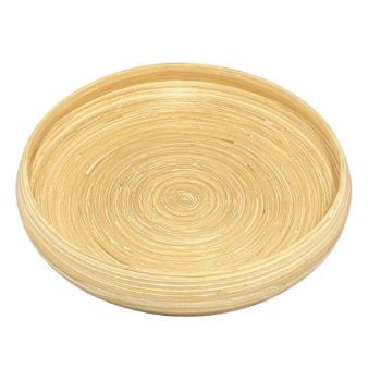 Good Price handicraft coiled bamboo ecofriendly Organic spun bamboo bowls safe for health Homeware Crafts Made In Vietnam 1