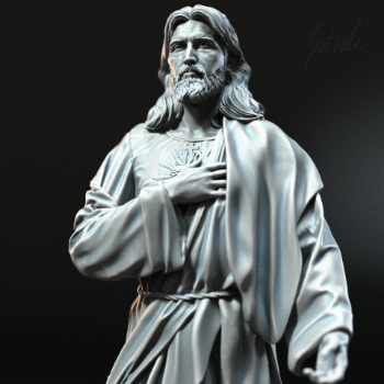 Wholesale Jesus Statue White Marble Outdoor Decoration Religious Figurines Packed In Wooden Case From Vietnam Manufacturer 6