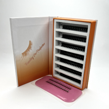 Low MOQ Wispy 9D mix 7 length fan eyelashes Reasonable Price Beautiful color using for beauty pack in tray or box from Vietnam 2