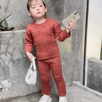 Clothes For Kids Customized Service Natural Woolen Set Casual Each One In Opp Bag From Vietnam Manufacturer 11