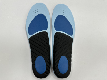 Blue PU Foam Black Eva Fabric Printed 3D Pattern Heel Pads For Shoes 2023 Sports Insoles Improved Performance Injury Protection 7