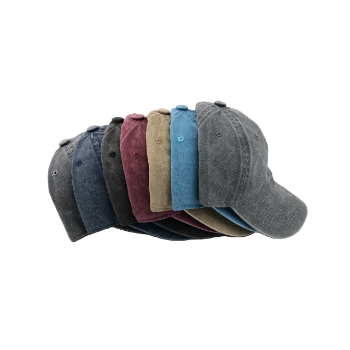 Denim Dad Hat Two Colors Custom Logo Dad Hat Blank Pigment Wash Front Panels Low MOQ Bucket Cap Denim From Viet Nam Manufacturer 5