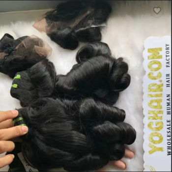 Remy Hair Color Custom Service 100% Human Vietnamese Virgin Raw Machine Double Weft Hair In Vietnam 6