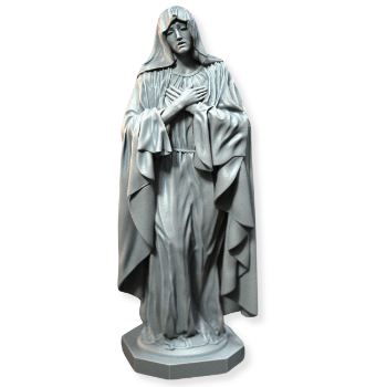 Top Selling Virgin Mary Statue For Sale Natural Stone Outdoor Decoration OEM ODM Packed In Wooden Case From Vietnam Manufacturer 1