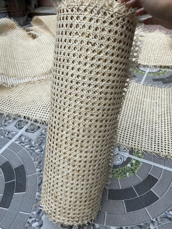 Wholesale Oval Mesh Rattan Cane Webbing Natural Color Used For Living Room Furniture And Handicrafts Customized Packing 5