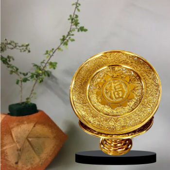 Lucky "Phuc" Charger Plates Cheap Price Best Quality Trending Design Indoor Decoration Customized Packing Made In Vietnam 1