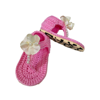 Crochet Shoes Baby Strap Flip Flops Good Quality Hot Selling For Kids Fancy Pattern Packing In Poly Bag From Vietnam Manufacturer 3