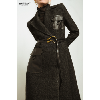 Ladies Long Coat Fast Delivery Keep Warm Well Formal Luxury Design Fashion Brand Customized Packaging From Vietnam Manufacturer 4