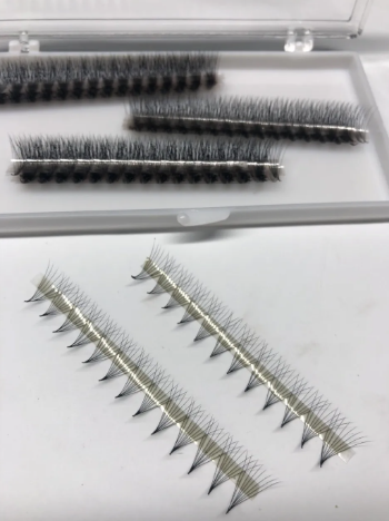 Premade Loose Fans And Line Fans 9D Cheap Price Korean PBT Narrow Pointy Base Premade Fan Eyelash Extension Factory Heat Bonded Nature Looking  8