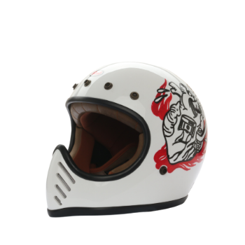 Raw Vintage Custom Full Face Helmet Competitive Price Motorcycle Arrow Helmet Riding Motorbike Helmet From Vietnam Manufacturer 5