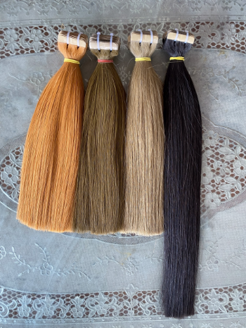 Tape In Hair Extensions Customized Service 100% Human Hair Unprocessed Virgin Hair Extensions Machine Double Weft 1