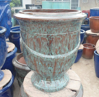 High Quality Vietnamese Large Glazed Flower Pots With The Modern Style By Ceramic 3