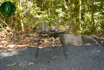 Foldable round table for picnics and camping trips Made In Vietnam 4