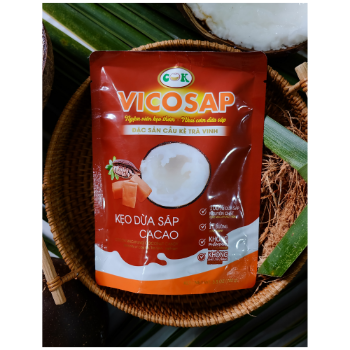 Vicosap Pure Macapuno Coconut Candy Fast Delivery Sweet Coconut Strings Candy Good Price Macapuno Flesh Inside Made In Vietnam Manufacturer 3