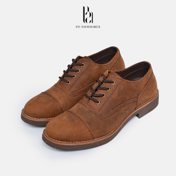 Recent Trend Oxford Dress Shoes High Quality Fashion Italian Office Shoes Men Custom Lace Up Brogue From Vietnam Manufacturer 2