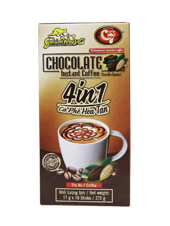 OEM, ODM, Private label Golden Weasel C7, Vietnam Chocolate Coffee, Instant 4 in 1, Wholesale , HUCAFOOD Coffee 2