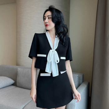 Good Quality Solid Pattern Customized Service Knee-Length Dresses Women Lady Cotton From Vietnam Supplier 6