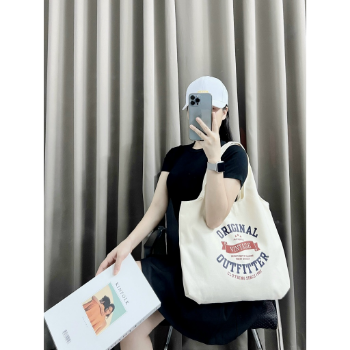 Canvas Shopping Bags Good Price Handled Style Customized Color Durable Using For Many Industries From Vietnam Manufacturer 2