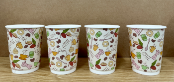 Paper Cups Double Wall 8oz/ 270ml Disposable Paper Cup Hot Selling Recyclable Customized Packing Size & Logo Carton Box  2