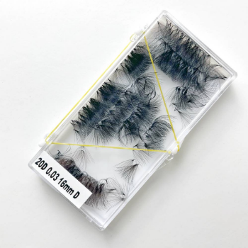 20D-0.03-16mm Good Retention Loose Lashes 1000Fan Mix Tray Faux Mink Lash Extension Human Hair Custom Logo Viet Nam Manufacturer 2