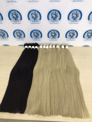 Bulk Hair Extensions Hot Selling Vietnamese Hair Raw Hair Machine Double Weft 1