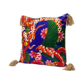 Halinhthu Casa Printed Cushion Cover Exotic Tropical Banana Leaf - Summer Decor 45x45cm Custom Design And Size 100% Polyester 2