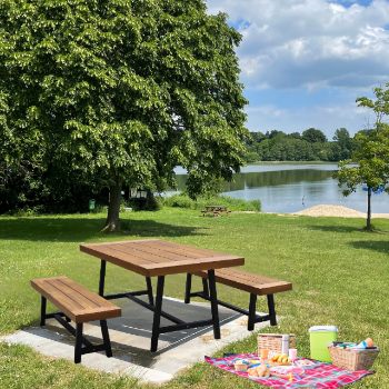 Picnic Set High Quality Garden Dining Table Sets Outdoor Furniture Modern Style Factory Price Vietnam Manufacturer 6