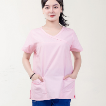 Nurse Uniform Medical Scrubs Good Quality Shirt Comfortable Cotton Carton Box Made in Vietnam Manufacturer 8